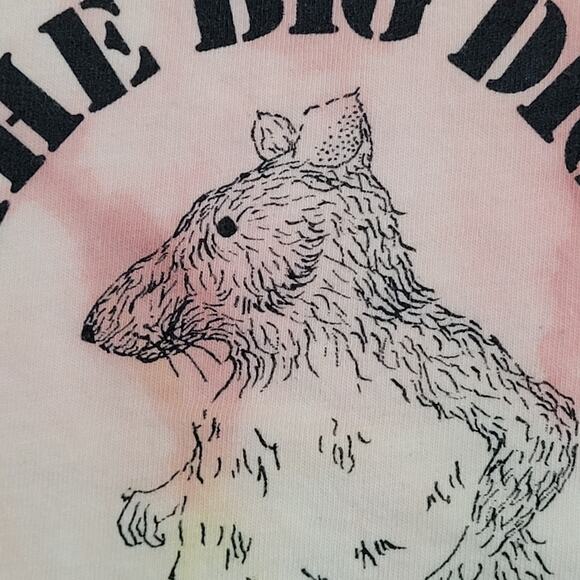 Vintage 1992 Funny Mouse Shirt Large 21x26 Pink The-Big-Dig - Picture 11 of 14